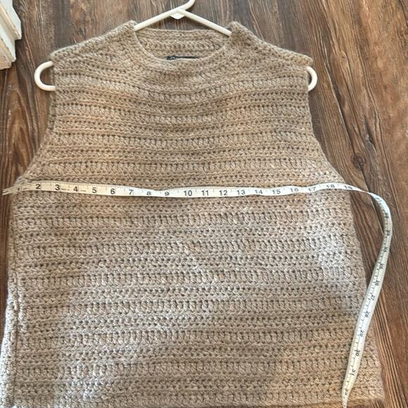 Eileen fisher 100% baby alpaca mock neck sweater vest  size XXS - Picture 9 of 9